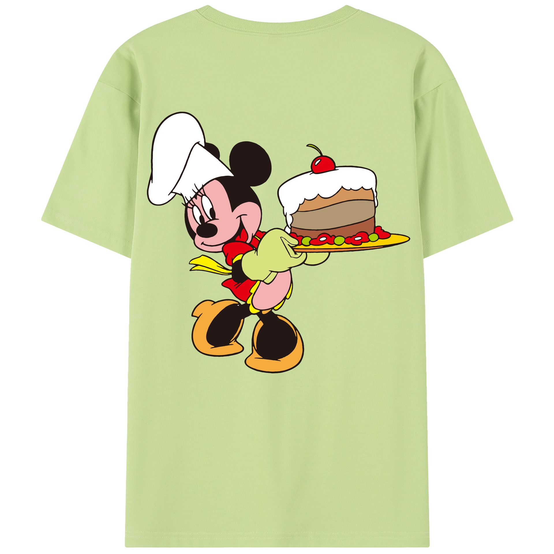 （画像用） ミッキーマウス Mickey Mouse 綿100％半袖Tシャツ（背面プリント）